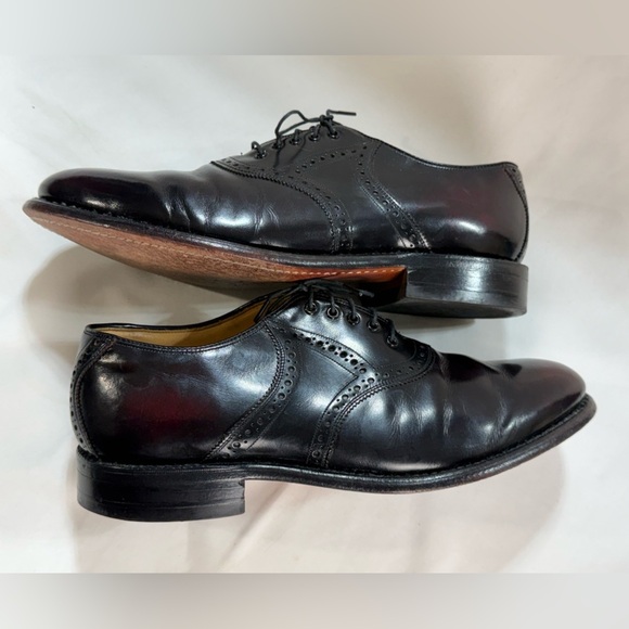 JOHNSTON & MURPHY ARISTOCRAFT Men\'s black/burgundy Leather Oxfords size 9.5 main image 7